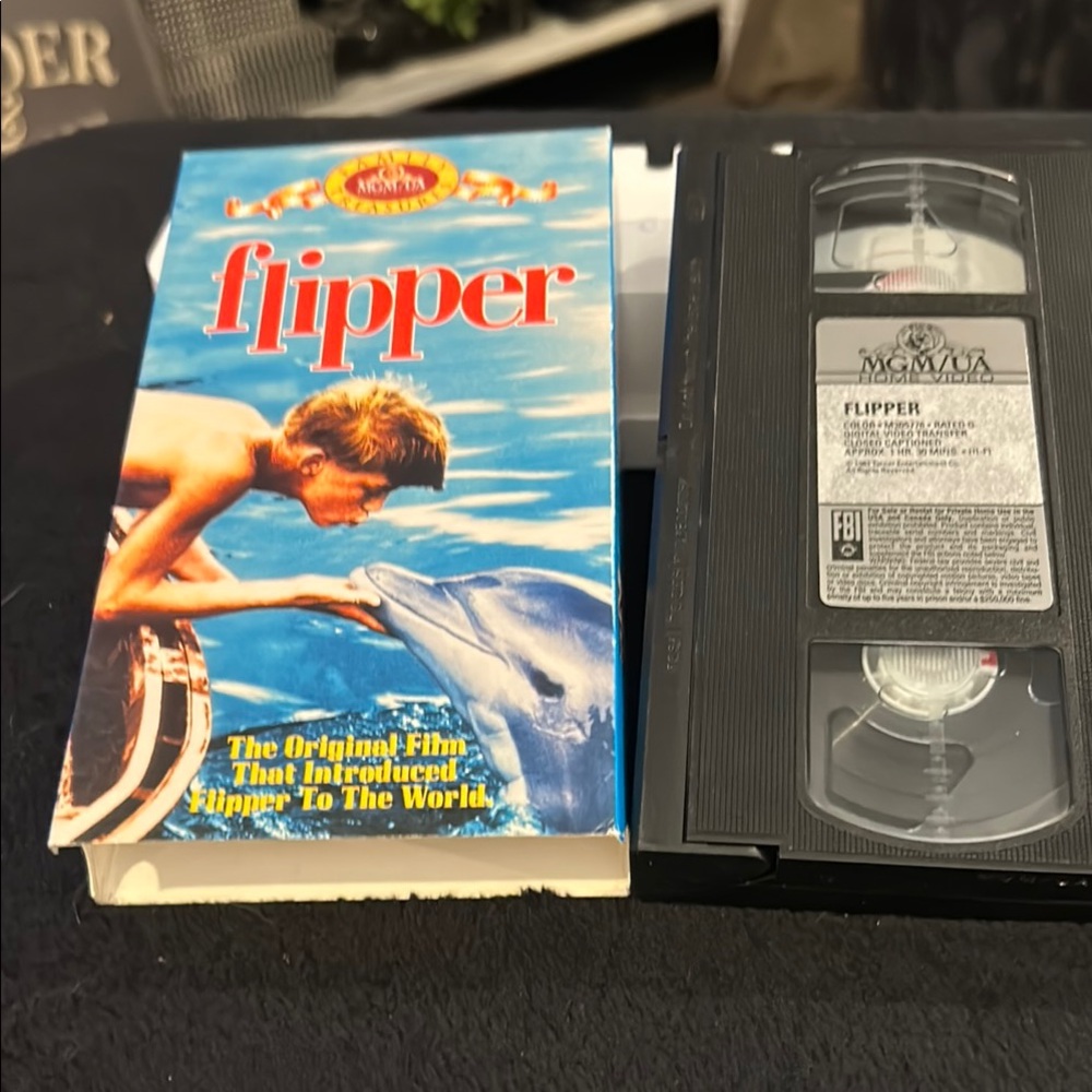 Flipper VHS Tape with Cover